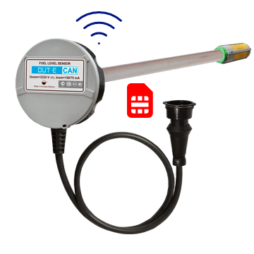 Sensor de nivel de combustible DUT-E con GSM y GPS 